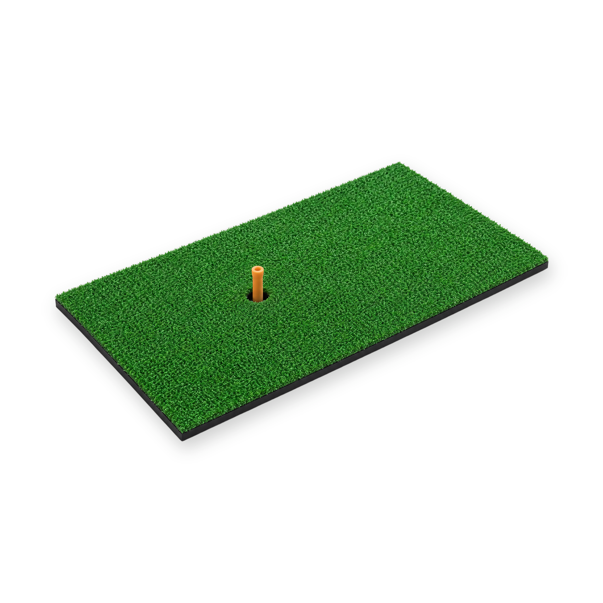 Chipping Mat Single Turf, 12 x 24 in (30 x 60 cm) short turf on a 0.4 in (10 mm) rubber base, with rubber tee