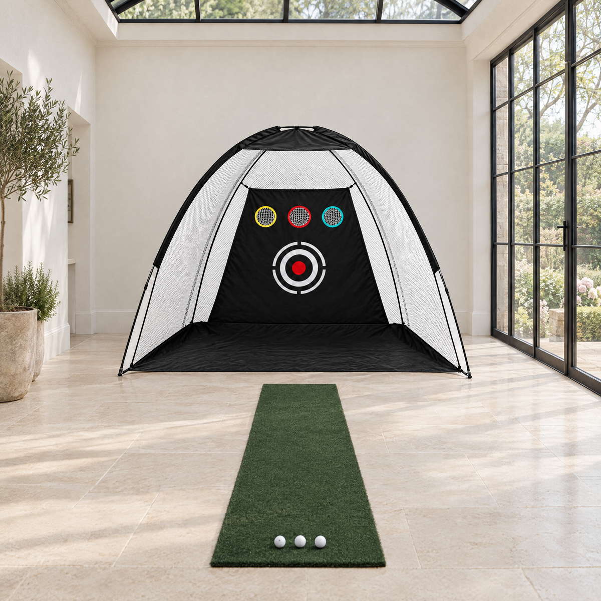 Dome Practice Net 10 ft in a garden room (illustrative image)
